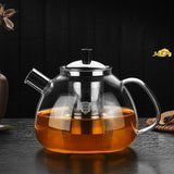 Théière en Verre Avec Filtre Inox