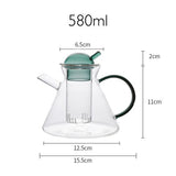 Théière en Verre avec Infuseur Verre <br> 580ml