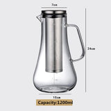 Carafe en Verre <br> avec Infuseur 700ml-1.2L