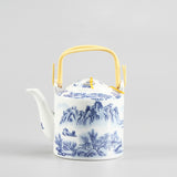 Théière Porcelaine blanche et bleue