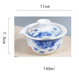 Théière en Porcelaine <br> Gaiwan Thé 140ml