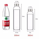 Gourde en verre <br> avec ou sans filtre 550ml