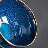 Théière Chinoise Emaillée Bleue <br> Service Gaiwan 200ml