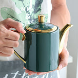 Théière Porcelaine Vert émeraude