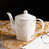 Théière Blanche en Porcelaine