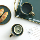 Théière en Porcelaine <br> Bleu Vert 750ml