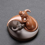 Tea Pets <br> Buffle en Argile