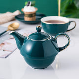 Théière en Porcelaine Individuelle <br> avec Tasse 420ml