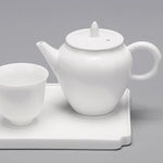 Service à thé porcelaine Blanc