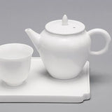 Service à thé porcelaine Blanc