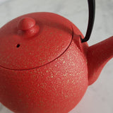 Théière en Fonte Japonaise Rouge <br> Wazuqu Mayu 550ml