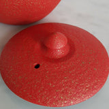 Théière en Fonte Japonaise Rouge <br> Wazuqu Mayu 550ml