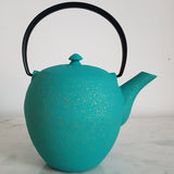 théière bleu turquoise