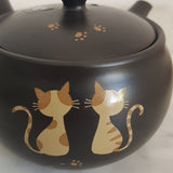 Théière Japonaise Motif Chat <br> Tokoname 260ml