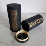 Boîte à Thé Japonaise <br> Noir et Or 200g