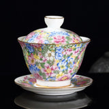 Gaiwan Porcelaine Fleur