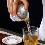 Théière Chinoise <br> Gaiwan Fleur 140ml