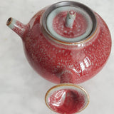 Théière chinoise en porcelaine rouge