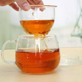 Tasse en Verre <br> Avec Infuseur et couvercle 320ml