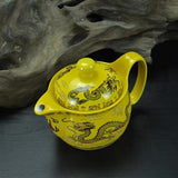 Théière Porcelaine Jaune