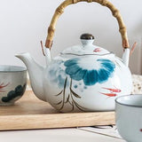 Service à Thé en Porcelaine <br> 4 tasses 700ml