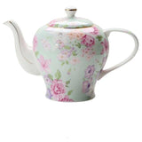 théière porcelaine fleurie