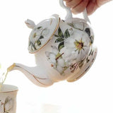 théière fleur blanche