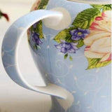 Théière en Porcelaine <br> Fleurs 900ml - 1,5L