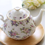 Théière en Porcelaine <br> Fleurs 900ml - 1,5L