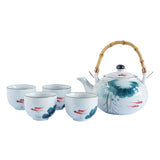 Service à Thé en Porcelaine <br> 4 tasses 700ml