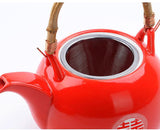 Théière en Porcelaine <br> Rouge 880ml