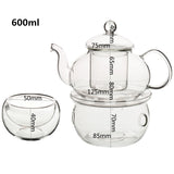 Service à Thé en Verre <br> Tasse Double paroi 600-800ml