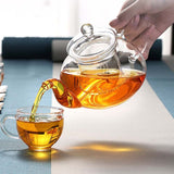 Théière en Verre <br> Avec Filtre en Verre 0.4 à 1L
