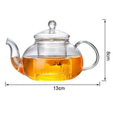 Théière en Verre <br> Avec Filtre en Verre 0.4 à 1L