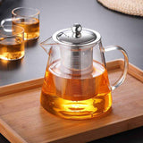 Théière en Verre et Inox
