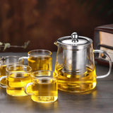 Théière Verre et Inox