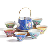 Service à Thé <br> Théière et Tasses Assorties 250ml