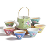 Service à Thé <br> Théière et Tasses Assorties 250ml