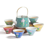 Service à Thé <br> Théière et Tasses Assorties 250ml