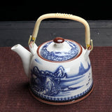 Théière en Porcelaine Chinoise Bleu et blanc