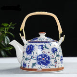 Théière en Porcelaine à Fleurs