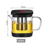 Théière en Verre <br> Filtre Inox 600ml - 1.2L