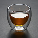 tasse expresso en verre double paroi