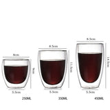 Tasse Verre <br> Double paroi 80-450ml