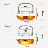 Théière Scandinave en Verre <br> avec Infuseur 800-1000ml