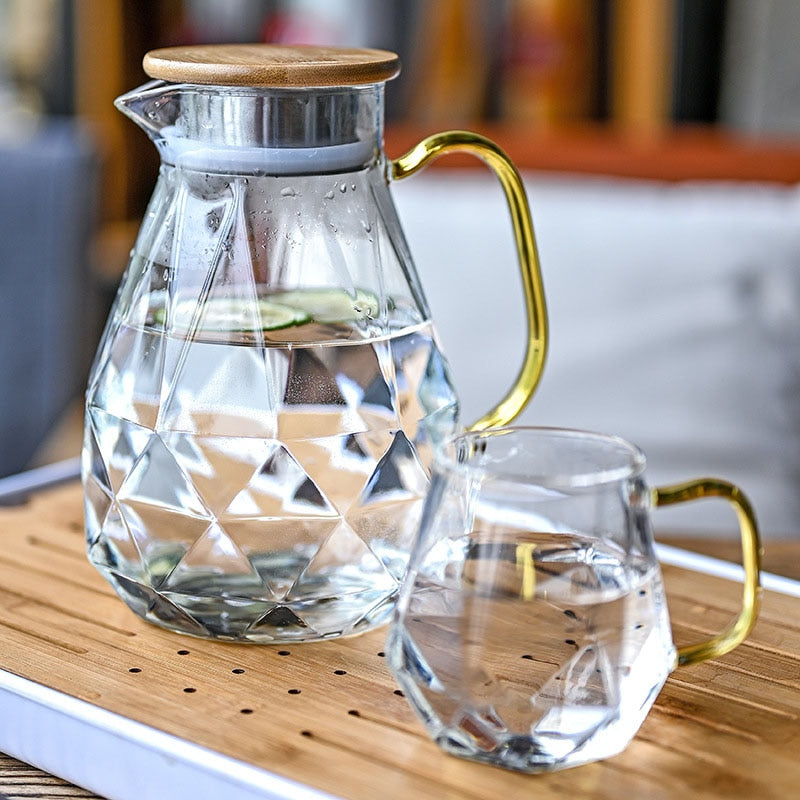 Théière en verre avec filtre / Carafe filtrante Ornamento 1000 ml