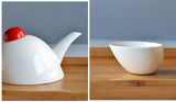 Théière Moderne en Porcelaine <br> Service 1L