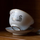 Théière Chinoise <br> Dehua Gaiwan Chat 160ml