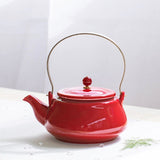 Théière en Porcelaine Rouge