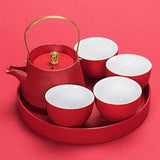 Service à Thé Rouge